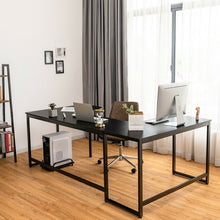 Load image into Gallery viewer, 79&quot; U-Shaped Computer Desk with CPU Stand for Home Office -Black
