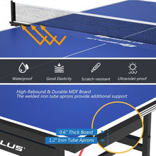 Load image into Gallery viewer, 9&#39; x 5&#39; Foldable Table Tennis Table with Quick Clamp Net and Post Set
