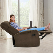 Load image into Gallery viewer, Recliner Chair Single Sofa Lounger with Arm Storage and Cup Holder for Living Room-Coffee
