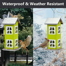 Load image into Gallery viewer, Outdoor Garden Yard  Wild Bird Feeder Weatherproof House-Green
