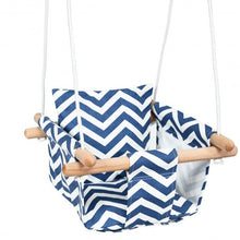 Load image into Gallery viewer, Indoor Outdoor Baby Canvas Hanging Swing-Blue
