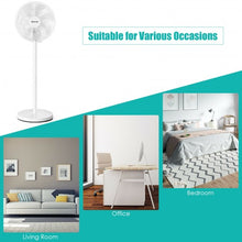 Load image into Gallery viewer, 16&quot; Oscillating Pedestal 3-Speed Adjustable Height Fan with Remote Control-White
