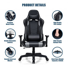 Load image into Gallery viewer, Massage Gaming Recliner  with Lumbar Support-Black
