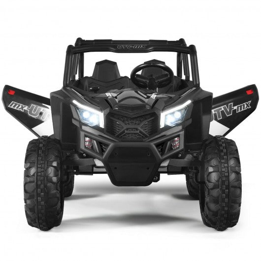 12 V Electric Kids Ride-On Car 2-Seater SUV Off-Road UTV with Remote-Black