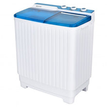 Load image into Gallery viewer, Portable Semi-automatic Washing Machine with Built-in Drain Pump-Blue
