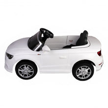 Load image into Gallery viewer, 12 V Audi A3 Kids Ride on Car with RC + LED Light + Music-White
