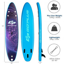 Load image into Gallery viewer, 11&#39; Inflatable Stand Up Paddle Board Surfboard with Bag Aluminum Paddle Pump-L
