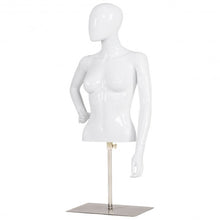 Load image into Gallery viewer, Torso Half Body Head Turn Female Mannequin with Base
