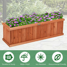 Load image into Gallery viewer, 3&#39; x 3&quot; Wooden Decorative Planter Box for Garden Yard and Window
