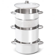 Load image into Gallery viewer, 11-Quart Stainless Steel Fruit Juicer Steamer
