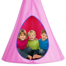 Load image into Gallery viewer, 40&quot; Kids Nest Swing Hanging Seat Hammock -Pink
