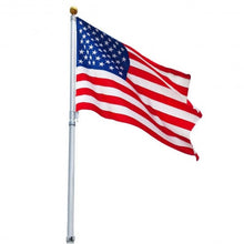 Load image into Gallery viewer, 16 ft Sectional Telescoping Flagpole Kit with an American Flag
