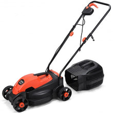 Load image into Gallery viewer, 14&quot; Electric Push Lawn Corded Mower with Grass Bag-Red
