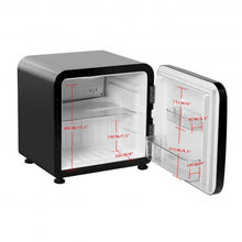 Load image into Gallery viewer, 1.6 Cubic Feet Compact Refrigerator with Reversible Door-Black
