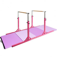 Load image into Gallery viewer, Kids Adjustable Width &amp; Height Gymnastics Parallel Bars
