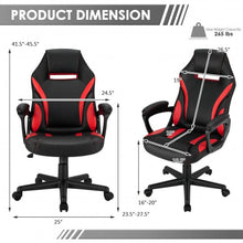 Load image into Gallery viewer, High Back Swivel Gaming Chair with Adjustable Height for Home and Office
