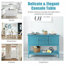 Load image into Gallery viewer, Wooden Sideboard Buffet Console Table-Blue
