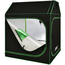 Load image into Gallery viewer, Mylar Hydroponic Grow Tent Roof Cube with Zipped Doors  Observation Windows and Vents -60 x 60 x 72 inch
