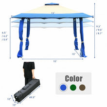 Load image into Gallery viewer, 13&#39;x13&#39; Pop Up Canopy Tent Instant Outdoor Folding Canopy Shelter-Blue
