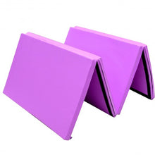 Load image into Gallery viewer, 4&#39; x 10&#39; x 2&quot; Thick Folding Panel Aerobics Exercise Gymnastics Mat-Purple
