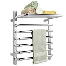 Load image into Gallery viewer, 6-Bar Wall Mounted Towel Warmer Stainless Steel Towel Rack
