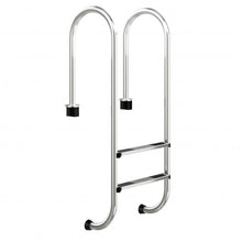 Load image into Gallery viewer, 2-Step Swimming Pool Ladder Stainless Steel with Non-Slip Steps
