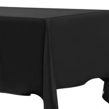 Load image into Gallery viewer, 10 pcs 60&quot; x 126&quot; Rectangle Polyester Tablecloth-Black
