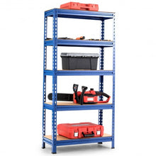 Load image into Gallery viewer, 5-Tier Steel Shelving Unit Storage Shelves Heavy Duty Storage Rack-Blue
