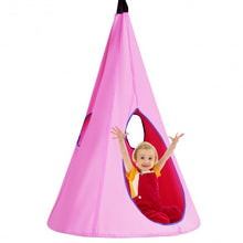 Load image into Gallery viewer, 40&quot; Kids Nest Swing Hanging Seat Hammock -Pink
