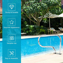 Load image into Gallery viewer, Stainless Steel Swimming Pool Hand Rail with Base Plate
