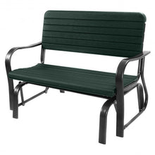 Load image into Gallery viewer, Outdoor Patio Steel Swing Bench Loveseat
