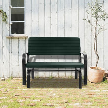 Load image into Gallery viewer, Outdoor Patio Steel Swing Bench Loveseat
