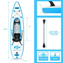 Load image into Gallery viewer, 10.8&#39;  Inflatable Kayak Set K1 1-Person Sit-On-Top Kayak with Oars-Blue
