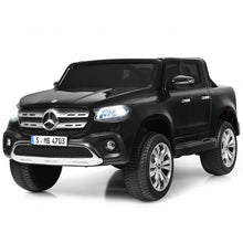 Load image into Gallery viewer, 12V 2-Seater Kids Ride On Car Licensed Mercedes Benz X Class RC with Trunk-Black
