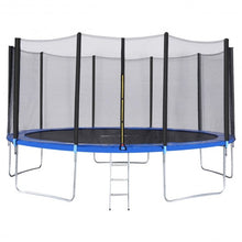 Load image into Gallery viewer, 15&#39; Trampoline with Enclosure Net Spring Pad &amp; Ladder
