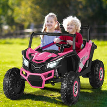 Load image into Gallery viewer, 12 V Electric Kids Ride-On Car 2-Seater SUV Off-Road UTV with Remote-Pink
