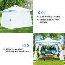 Load image into Gallery viewer, 2-Tier 10&#39; x 10&#39; Patio Gazebo Canopy Tent w/ Side Walls
