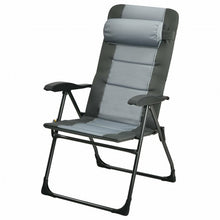 Load image into Gallery viewer, Set of 2 Patiojoy Patio Folding Dining Chair with Ottoman Set Recliner Adjustable-Gray
