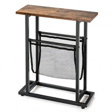 Load image into Gallery viewer, Industrial Rustic Mesh End Side Table
