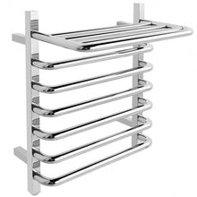 Load image into Gallery viewer, 6-Bar Wall Mounted Towel Warmer Stainless Steel Towel Rack
