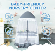 Load image into Gallery viewer, Portable Baby Playpen Crib Cradle with Carring Bag-Gray
