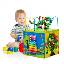 Load image into Gallery viewer, 5-in-1 Wooden Activity Cube Toy
