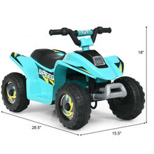 Load image into Gallery viewer, 6V Kids Electric ATV 4 Wheels Ride-On Toy -Blue
