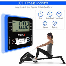 Load image into Gallery viewer, Foldable Rowing 10-Level Tension Resistance System Machine
