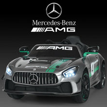 Load image into Gallery viewer, 12V Mercedes Benz AMG Licensed Kids Ride On Car-Light Gray
