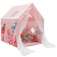 Load image into Gallery viewer, Large Kids Play Tent with Removable Cotton Mat-Pink
