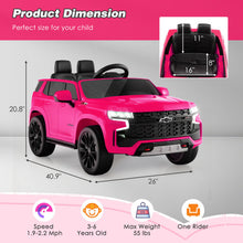 Load image into Gallery viewer, 12V Kids Ride on Car with 2.4G Remote Control-Pink
