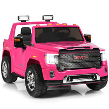 Load image into Gallery viewer, 12V 2-Seater Licensed GMC Kids Ride On Truck RC Electric Car with Storage Box-Pink
