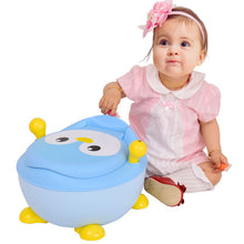 Load image into Gallery viewer, Penguin Portable Baby Seat Trainer Potty Toilet-Blue
