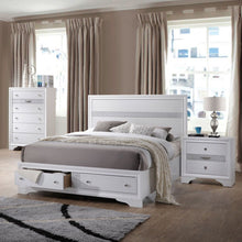 Load image into Gallery viewer, King Size Bed Frame Platform Wood Slats Tall Headboard Drawer Home Furniture -Queen size
